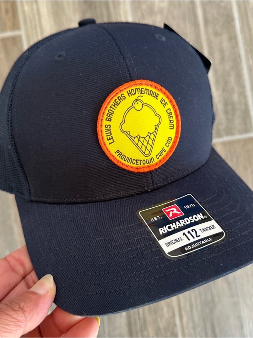 Richardson Original 112 Trucker Hat Lewis Brothers Ice Cream Cape Cod NWT